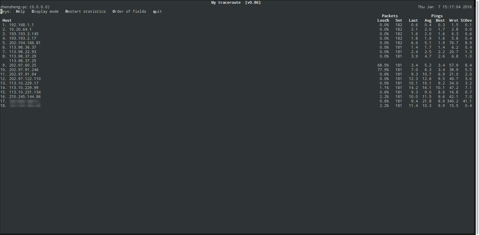 MTR To Server